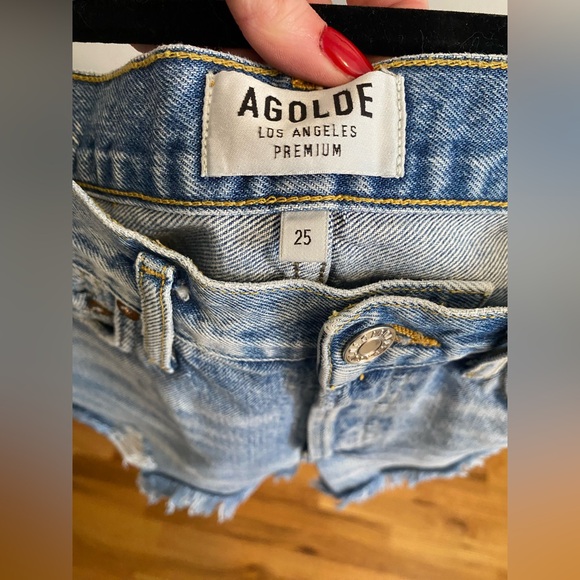 AGOLDE Parker High Wasited Jean Shorts - Picture 7 of 15